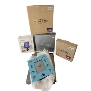 Sonoma 90's 4 frame lot‎ groovy flower sailboat dinosaur kids beach decor